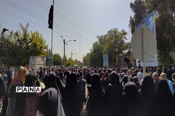 تشییع پیکر مطهر شهید محمد اینانلو در البرز