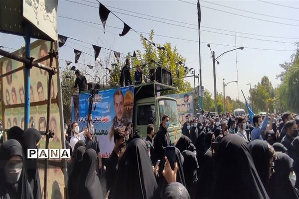 تشییع پیکر مطهر شهید محمد اینانلو در البرز