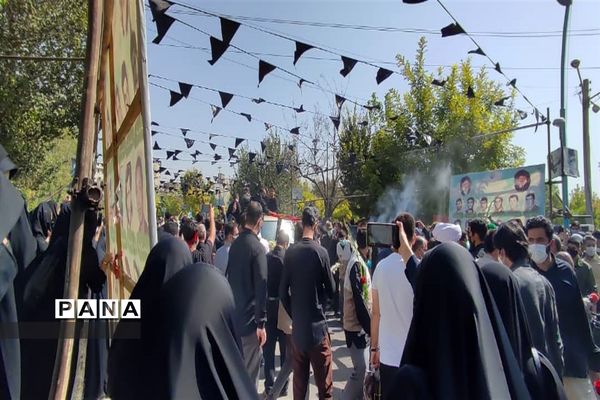 تشییع پیکر مطهر شهید محمد اینانلو در البرز