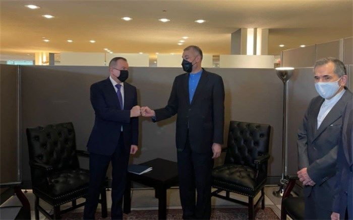 دیدار امیرعبداللهیان با وزیرخارجه بلاروس درحاشیه مجمع عمومی سازمان ملل