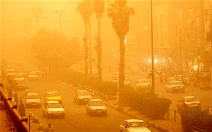 توفان شن 112 کیلومتری زابل را در غبار محو کرد