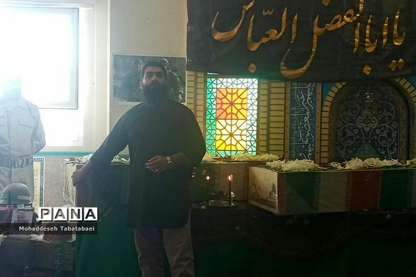 تشییع‌ پیکر مطهر دو شهید گمنام در پردیس