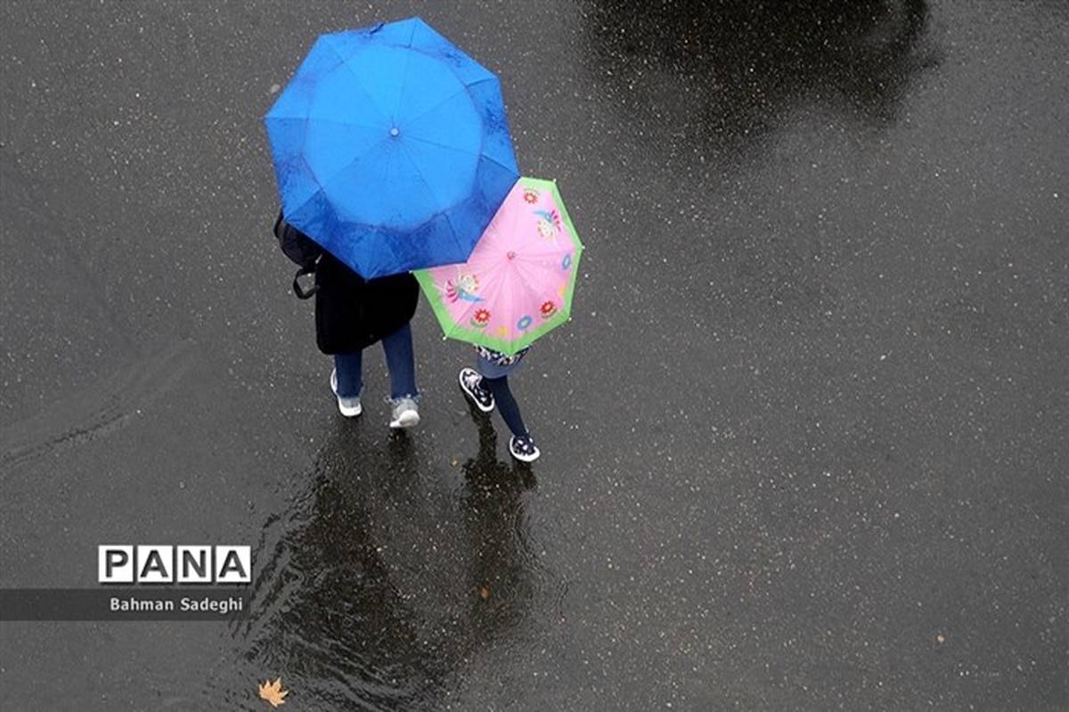 تداوم رگبار باران در برخی مناطق کشور