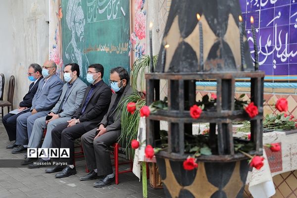 مراسم گلباران محل شهادت شهید مطهری و گرامیداشت روز معلم