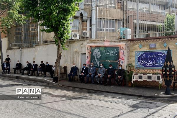 مراسم گلباران محل شهادت شهید مطهری و گرامیداشت روز معلم