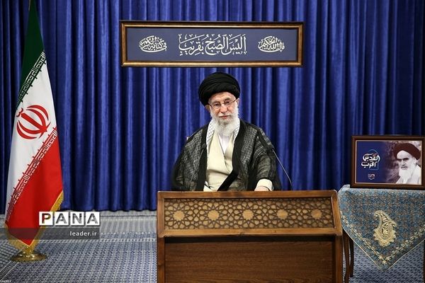 سخنرانی تلویزیونی رهبر انقلاب اسلامی به‌مناسبت روز جهانی قدس