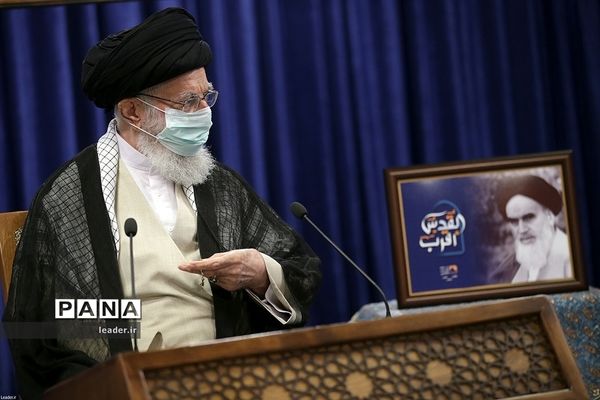 سخنرانی تلویزیونی رهبر انقلاب اسلامی به‌مناسبت روز جهانی قدس