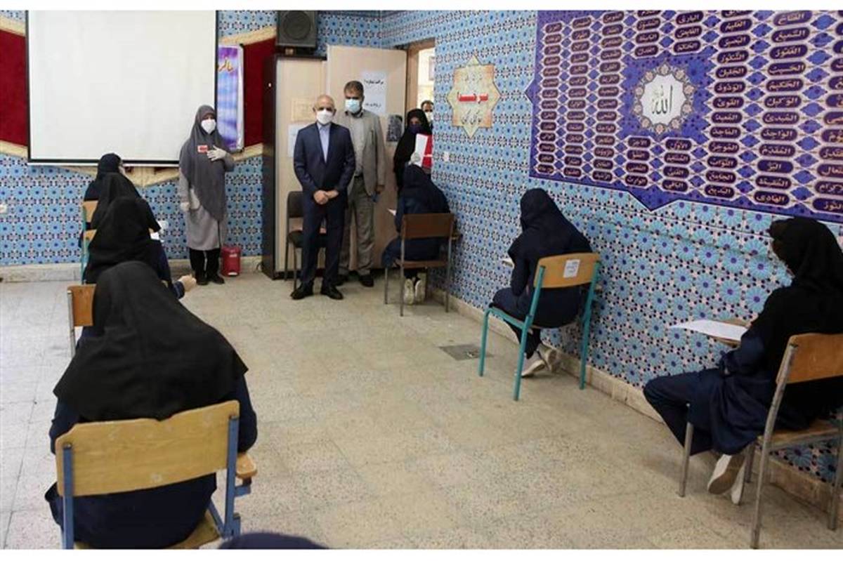 بازدید وزیر آموزش و پرورش از چند حوزه امتحان نهایی شهر تهران