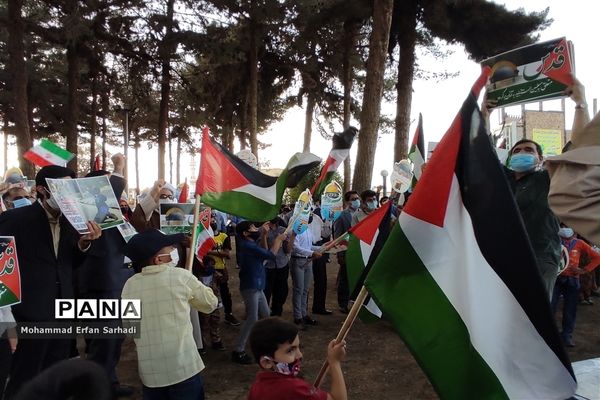 حمایت دانش‌آموزان سیستان و بلوچستان از مردم مظلوم فلسطین