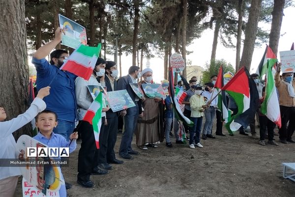 حمایت دانش‌آموزان سیستان و بلوچستان از مردم مظلوم فلسطین