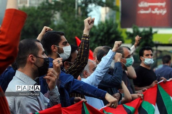 جشن پیروزی جبهه مقاومت فلسطین