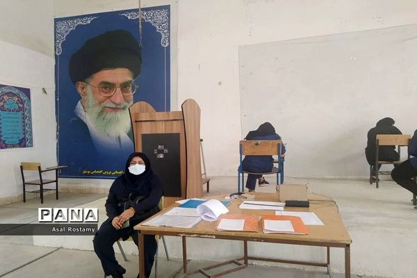 برگزاری امتحانات نهایی پایه نهم و دوازدهم دبیرستان پروین اعتصامی شهرستان بوشهر