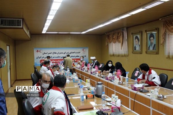 نشست اعضای شورای مدیران هلال احمر با رئیس دفتر فدراسیون صلیب سرخ  جهانی  در ایران