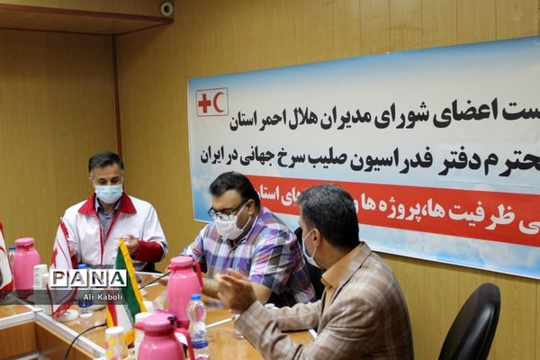 نشست اعضای شورای مدیران هلال احمر با رئیس دفتر فدراسیون صلیب سرخ  جهانی  در ایران