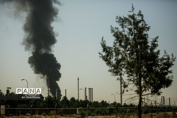 آتش‌سوزی در پالایشگاه نفت تهران