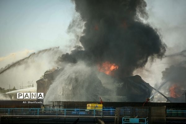 آتش‌سوزی در پالایشگاه نفت تهران