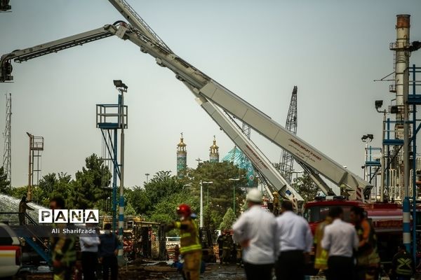 آتش‌سوزی در پالایشگاه نفت تهران