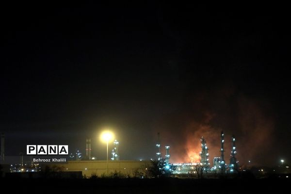 آتش‌سوزی در پالایشگاه تهران