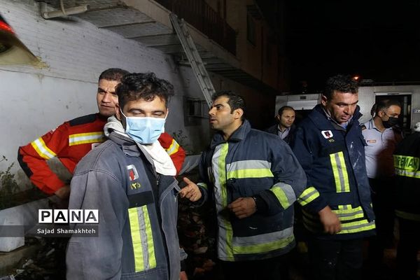 کشته شدن۲ نفر  براثر آتش سوزی و ریزش آوار در اهواز