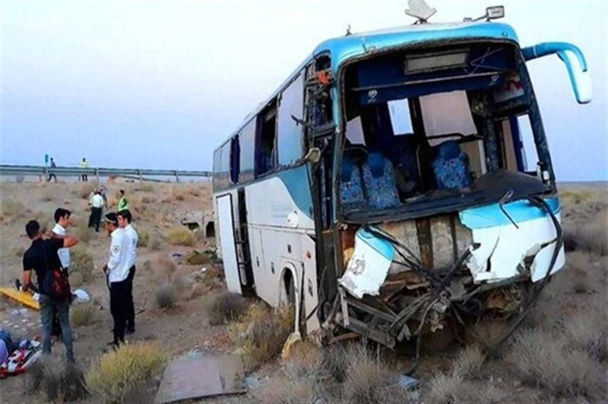 اسامی فوتی‌ها و مصدومان حادثه تصادف اتوبوس در دهشیر یزد