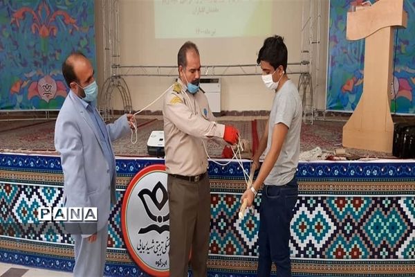 حضور رئیس سازمان دانش‌آموزی استان یزد در ابرکوه