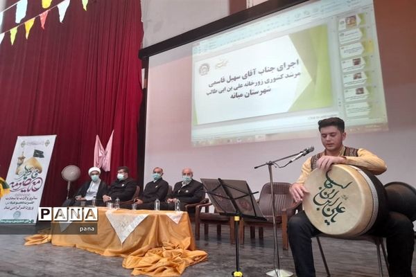 حضور خادمان و حاملان پرچم متبرک امام رضا(ع) در شهرستان میانه