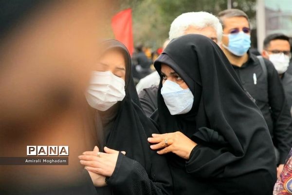 راهپیمایی عزاداران  امام رضا علیه السلام به سمت بارگاه مطهر رضوی