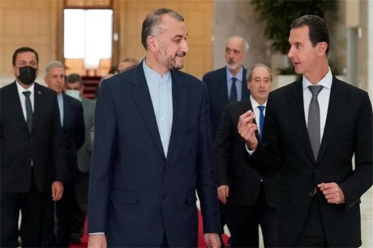 رایزنی وزیر خارجه ایران با رئیس‌جمهور سوریه