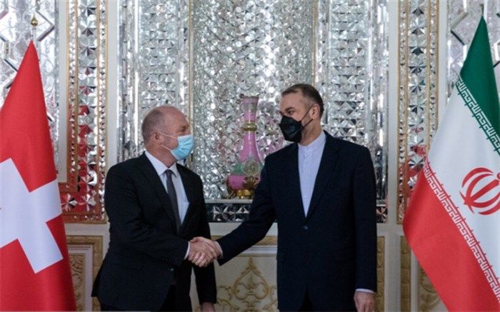 دیدار رئیس مجلس سوئیس با وزیر خارجه ایران