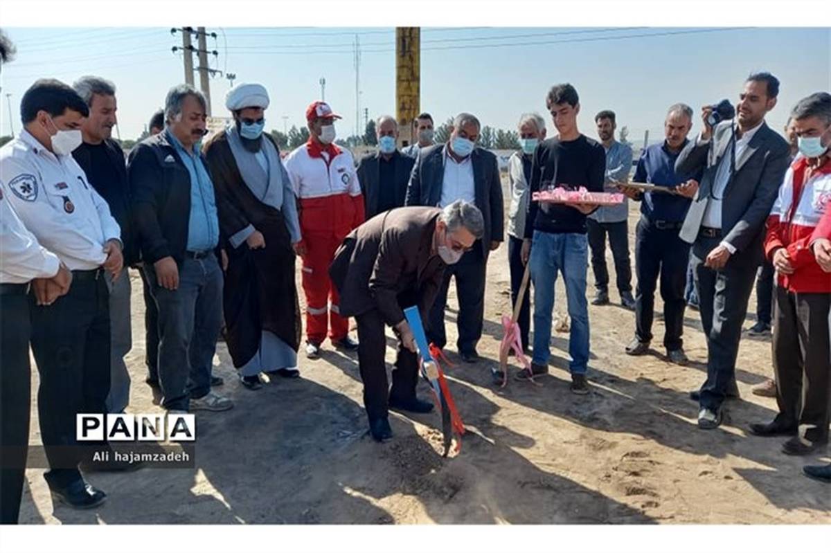 آئین کلنگ‌زنی پایگاه امداد و نجات هلال‌احمر، اورژانس شهری و بین جاده ای زنده‌یاد سپهر نجفیان در فشافویه