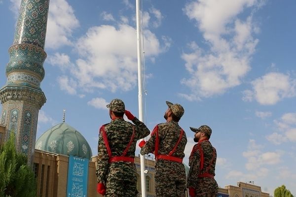 آیین «عهد سربازی» در مسجد مقدس جمکران