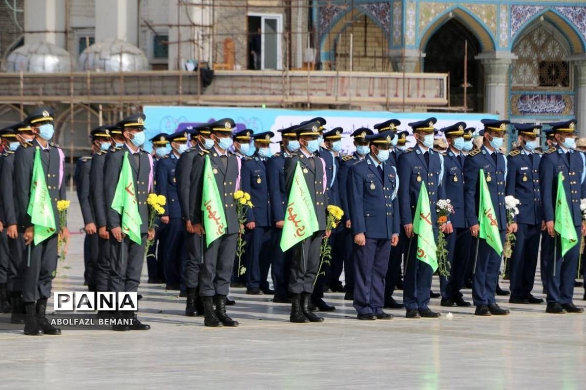 آیین «عهد سربازی» در مسجد مقدس جمکران