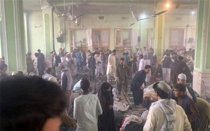 لحظه حمله تروریستی و انفجار در مسجد شیعیان قندهار