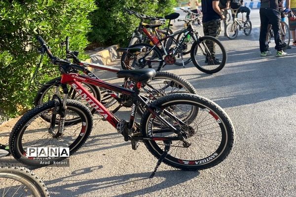 مسابقه دوچرخه‌سواری در شهرستان امیدیه