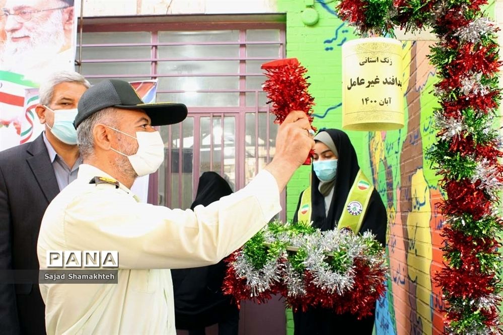 آیین نمادین زنگ استانی پدافند غیرعامل در اهواز