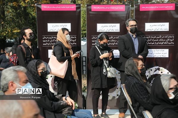 مراسم تشییع پیکر مرحومه ایران درودی هنرمند نقاش