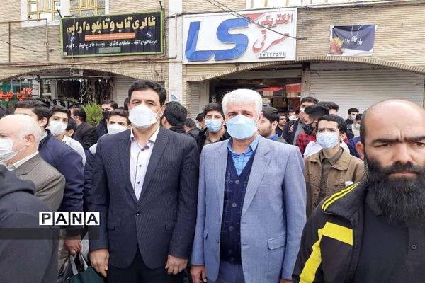 فریاد استکبارستیزی کرمانشاهی‌ها در یوم‌الله 13 آبان