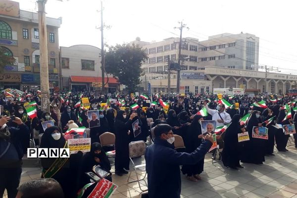 فریاد استکبارستیزی کرمانشاهی‌ها در یوم‌الله 13 آبان