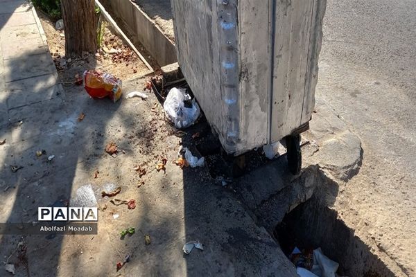 اوضاع صندوق های زباله شهر کاشمر