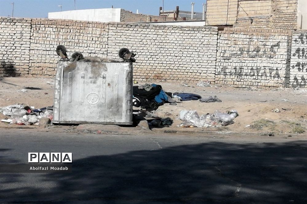 اوضاع صندوق های زباله شهر کاشمر