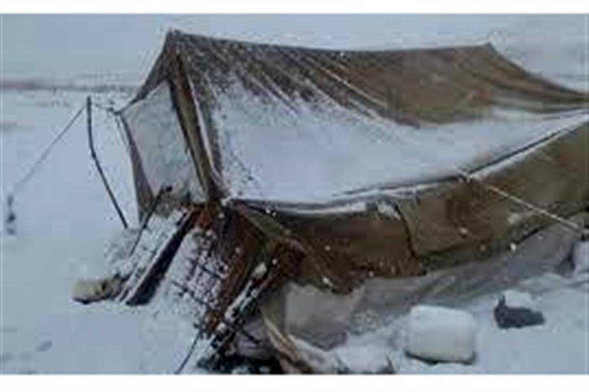 سه خانوار عشایری در منطقه دمه سادات در بخش سرفاریاب چرام برفگیر شدند