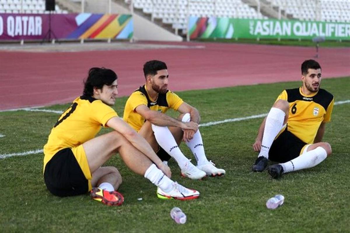تیم ملی ایران در ورزشگاه محل بازی با لبنان تمرین کرد