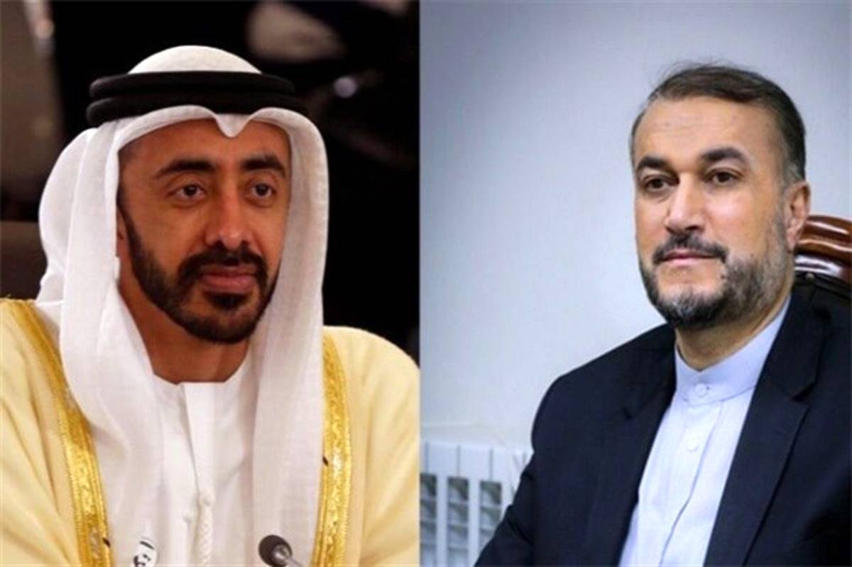 گفت‌وگوی تلفنی وزیران خارجه ایران و امارات