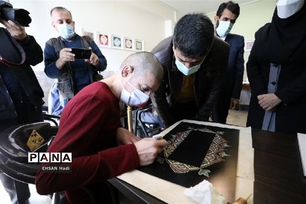 حضور جواد فروغی در آسایشگاه معلولین ذهنی شهید بهشتی مشهد