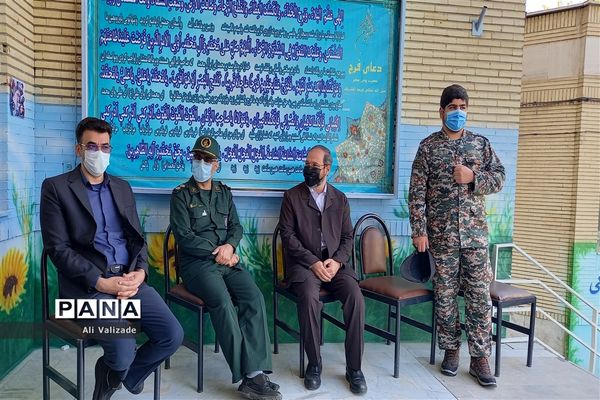 برگزاری مراسم هفته بسیج در دبیرستان فجر منطقه ۱۴