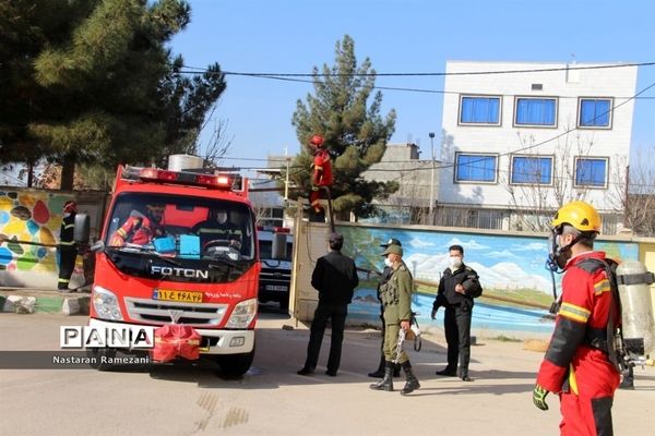 برگزاری مانور زلزله در مدارس بجنورد