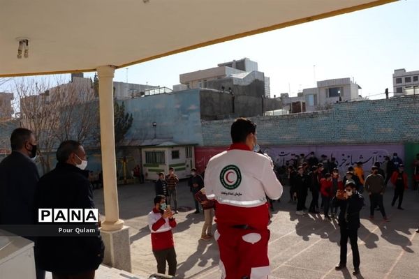 مانور سراسری زلزله مجموعه سما شیروان