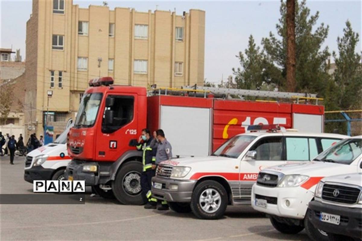 مانور ایمنی در برابر زلزله در مدارس کرمان برگزار شد