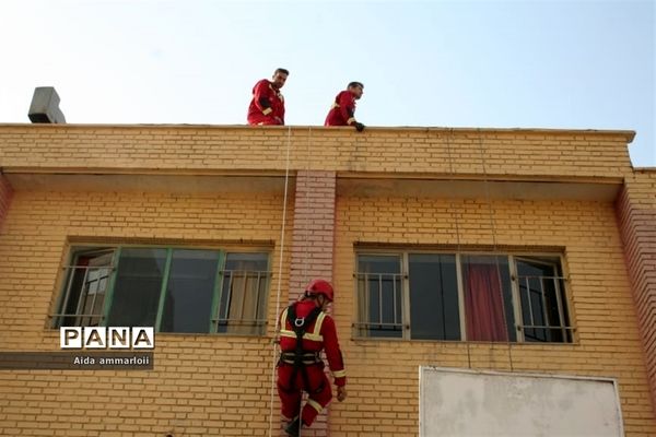 بیست و سومین مانور سراسری زلزله در شهرستان قدس