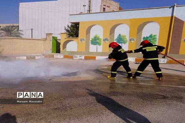 مانور سراسری زلزله و ایمنی در مدارس بوشهر